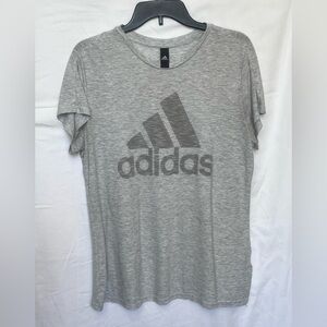 Adidas Heather Gray Tee with Logo Size L or XL